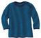 Disana Melange-Pullover, 100% Bio-Merinowolle GOTS, IVN Best | mit Knopfverschluss am Kragen | Baby Kleinkind Kind Unisex | Made in Germany | Marine-Blau Gr. 50-56