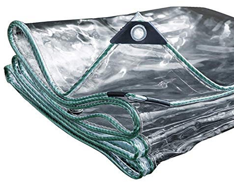 BXL Extérieur Polyvalent Bâche-Bâche Imperméable Clair Veranda Tarp - Thicken Extérieur Jardin À Effet de Serre Balcon Camping Bateau Avec Oeillets, 550G / M²,2Mx3M