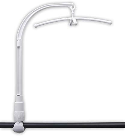 Niermann Standby 3492 Mobilehalter für Rundstab, weiß, 200 g