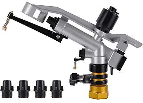 Umerk arroseur 1.2 Filetage féminine Longue Spray Distance Sprinklers Gun Girl Garden Agriculture Agriculture Irrigation Arrosage Buses Rain Pistolet Cadeau 4 Buse