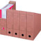 Ropipack Archiv-Stehsammler Zeitschriftensammler Archivbox Braun Karton 260 x 75 x 315 mm 20 Stück
