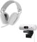 Logitech Brio 500 Full HD Webcam et Zone Vibe 100 Casque sans Fil avec Micro Anti-Parasite, Compatible avec Microsoft Teams, Google Meet, Zoom, Mac/PC - Blanc