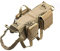 FAMKIT Taktisches Hundegeschirr Weste mit Molle Design, No Pull Hundegeschirr Trainingsgeschirr Einstellbar Schwarz M (Rückenlänge:41cm, Breite:34.5cm, Brust:46-79cm, Hals:26-42cm), 3 Abnehmbare
