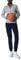 Champion Damen Legacy Sweatsuits Heritage W-Ultralight Powerblend Fleece High-Neck/Rib Cuff Sportanzug, Helles Melangegrau/Marineblau, L