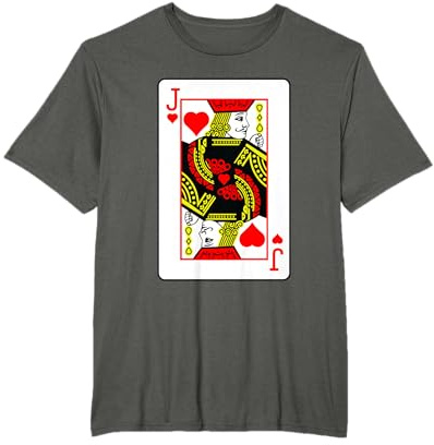 Herzbube Poker Kartenspiele Spielkarten Black Jack T-Shirt