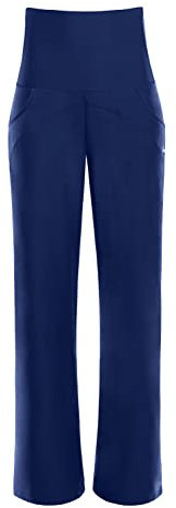WINSHAPE Cul601c Culottes Confortables et fonctionnelles « Taille Haute » Pantalon de survêtement, Bleu foncé, s Femme