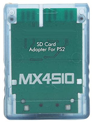 Replacement TF Card Reader Adapter for MX4SIO SIO2SD for PS2 Memory Card TF Adapters. (TF Card not Included) (Transparent Blue)