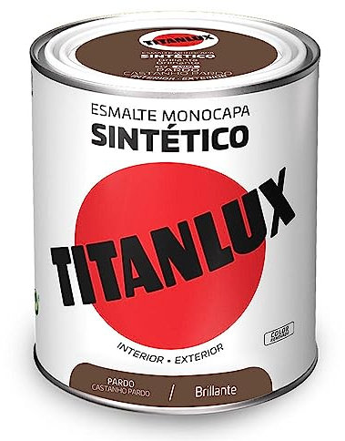 Titanlux Esmalte Sintético Brillante Pardo 750 ml