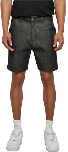Urban Classics Herren Shorts Denim Bermuda Shorts Jet Black 44