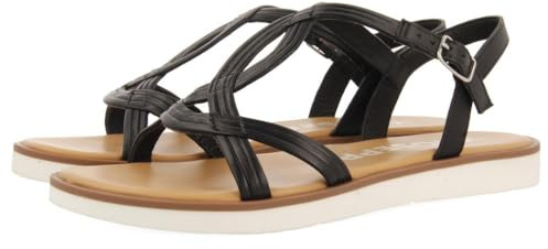 GIOSEPPO Cornwall, flache Sandalen, Damen, Schwarz, 36 EU, Schwarz, 36 EU
