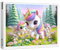 raxxa Premium-Puzzle | Süsse Einhörner mit Blumen | 1000 Teile