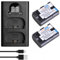 PowerTrust 2Pcs LP-E6N LP-E6 Akku mit Ladegerät für Canon EOS 5D Mark III, 7D Mark II, 90D, 80D, 70D, 60D, 6D, 5D Mark IV, 5DS, R5, R6, R7