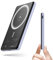NOHON Batería Externa Magnético Power-Bank: 5000mAh 8MM Slim Powerbank Inalambrico Cargador Portátil con USB-C Carga Rápida 20W PD Compatible con iPhone 16/15/14/13/12 Mini/Pro/Pro MAX(Violeta Ceniza)
