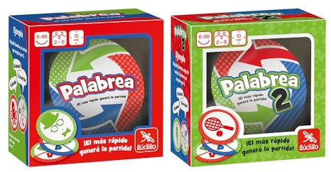 Ludilo - Palabrea Y Palabrea 2 | Juego De Mesa Niños 6 Años O Más | Juegos Educativos Niños 6 Años Compatibles | Juego De Cartas Partidas De 10 Minutos