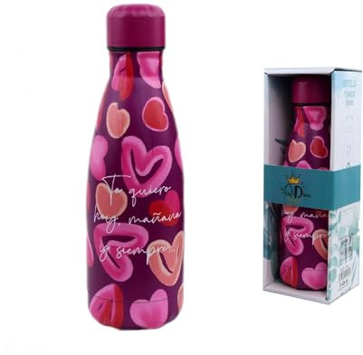 Botella Aislante 350ML, Botella de Agua de Acero Inoxidable Hermética Frio y Calor 12 Horas, Doble Pared Sin BPA, Reutilizable, para Deporte, Gimnasio, Escuela (4, 350ml)