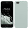 kwmobile Hülle kompatibel mit Apple iPhone SE (1.Gen 2016) / iPhone 5 / iPhone 5S Hülle - weiches TPU Silikon Case - Cover geeignet für kabelloses Laden - Cool Mint
