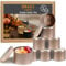 BBAXI 24 PCS 4OZ Rose Gold Candle Tins, Empty Candle Tin with Lids for DIY Candles Making, Matte Full Rose Gold Candle Jars for Candle Making, Empty Metal Candle Container for Making Candles