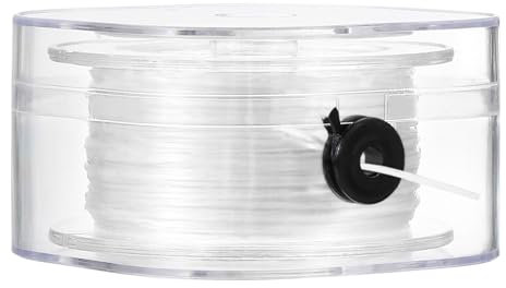 PATIKIL Elastic String for Bracelets, 0.8mm x 98-Yard Stretchy Bracelet String Stretch Bead Cord for Seed Beads, Jewelry and Bracelets Making, White