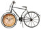 Cabilock Fahrraduhr Alter Wecker Für Tischuhr Retro-regaluhr Stiller Wecker Bahnhofsuhr Ticken Batterie Wecker Fahrraddekorationen Büro-schreibtischdekorationen Retro-Uhr Black Metall