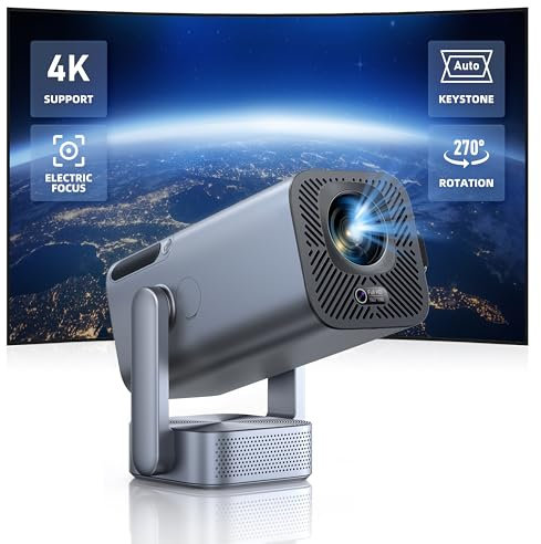 Videoprojecteur Portable【Focus Électrique/Auto Keystone】26000 Lumes TOPTRO Natif 1080P FHD Mini Videoprojecteur 4k Supporté,Projecteur Video WiFi6 Bluetooth,Retroprojecteur Portable Exterieur HDMI/USB