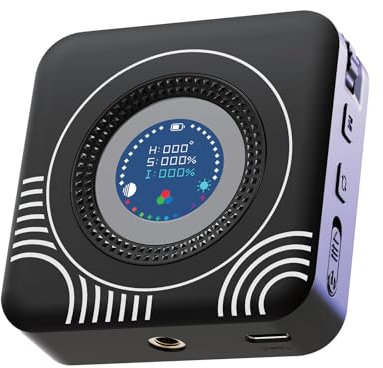 Video Licht RGB, Robofun 80 LED Videoleuchte mit 2500 mAh Akku, CRI95+ KameraLicht Klein Dimmbare 2700K-7500K, Foto Licht Kompakte für Makro Aufnahmen, Produktfotografie und YouTube Vlogs