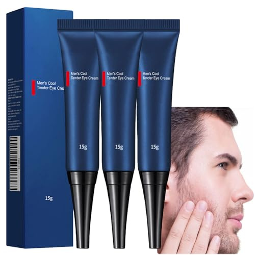 Awaken Peptide Augencreme für Männer: Straffendes und abschwellendes Augengel gegen Augenringe, Tränensäcke, Schwellungen, Fältchen und feine Linien, Anti-Aging-Augenstraffer, Lifting-Creme (3PCS)