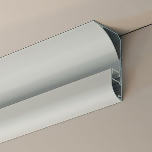MNBVH Moulage de Plafond d'éclairage indirect LED, Ensemble de 6 plinthes de plinthes de plinthes de plinthes, décor de Couverture Lumineuse linéaire pour Le Salon, Armoire, Bureau