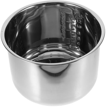 Healifty 6 L Olla Interior de Acero Inoxidable para Olla Arrocera | Recambio Plata, Antiadherente y Fácil de , de Repuesto para Uso Familiar y Hervido