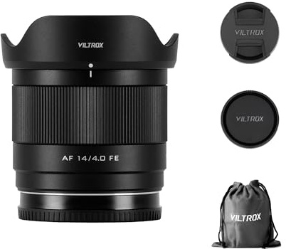 VILTROX Obiettivo AF 14 mm F4.0 APS-C per Sony E-Mount, obiettivo grandangolare con messa a fuoco automatica per fotocamere Sony E-Mount a9 a7RIV a7IV a7RIII a7SIII a7II a7C ZV-E10II ZV-E10 a6700