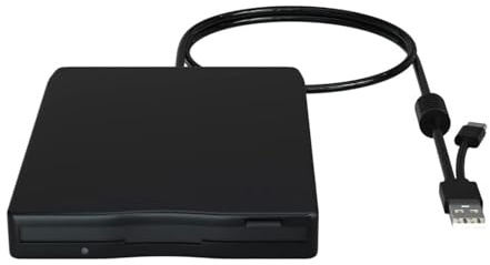 Lerpwige Externes Diskettenlaufwerk mit 8,9 cm (3,5 Zoll) USB-C-kompatibel, für breiten Dateizugriff, Doppel-Schnittstelle, USB-Diskettenlaufwerk