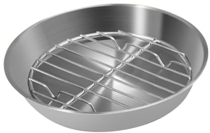 Angoily Stainless Steel Baking Tray with Mesh Wire Rack Multi-Function Grill Pan for Oil Draining Cooling Roasting and Barbecue Cooking High-Temperature Resistant Kitchen Accessory