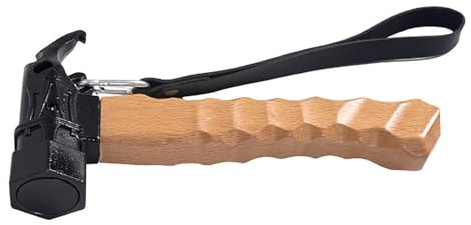 RASTKY Robuster Campinghammer mit Ergonomischem Griff für Zelthering, Campinghammer aus Edelstahl für Outdoor-Enthusiasten (Black)