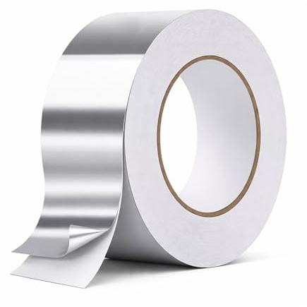 Contra Tech Aluminium Klebeband 50m – luftdicht, wasser- & dampfdicht – Alu Tape für Dämmung, Isolierung & Reparatur – UV- & temperaturbeständig (30mm x 50m)