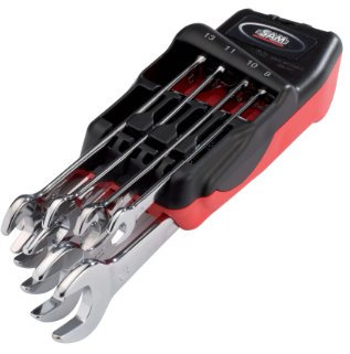 SAM Outillage 50N-J8Z Jeu de 8 clés mixtes S1 de 8 à 19 mm sur râtelier