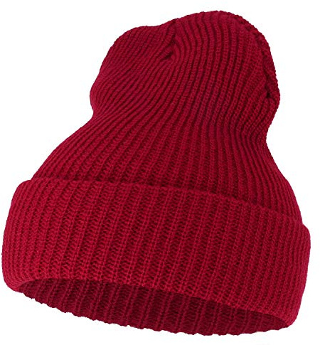 Armycrew G.I. Watch Cap mit Manschette - Steve Zissou Life Aquatic Theme Beanie - Rot, rot, Einheitsgröße