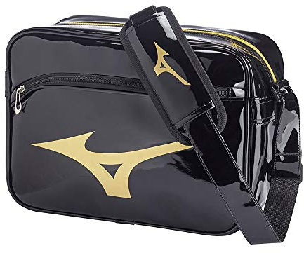 Mizuno Männer Business Hobo Handtasche, Schwarz, Kunstleder