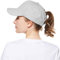 WELROG Dame Baseball Kappe Hip-Hop-Hut Verstellbar Baumwolle Pferdeschwanz (Grau)