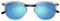 OPULIZE Met Lunettes de Lecture Solaire Monture Ronde et Mince Charnières à Ressort Verres Teintés Anti-Rayures Transparente Hommes Femmes S60-C +3.00