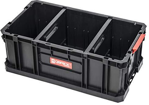 Modularer Werkstattwagen aus Q-Brick Serie mit Zubehör (Box 200) | Werkzeugtrolley und Werkstattkoffer als mobiler Alleskönner für Privat und Gewerbe