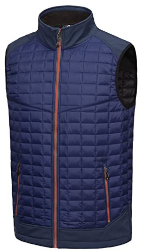 Little Donkey Andy - Gilet bouffant léger pour homme, veste chaude sans manches pour randonnée, voyage, course à pied - bleu, taille XXL