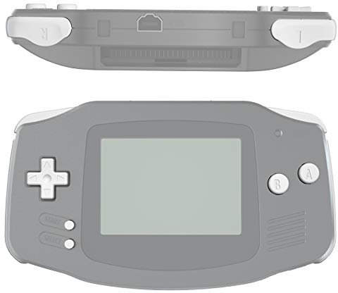 eXtremeRate Full Tasten Kit für Gameboy Advance GBA Konsole, DIY-Ersatz Knöpfe A/B/L/R/Start/Select/Power/D-Pad Buttons Zubehör(Weiß)-Console Nicht enthalten