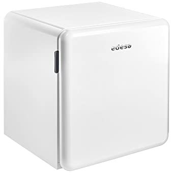 EDESA | Frigorífico Table Top Retro | Modelo EFS-0411 WH |Alto de 0,48 m | Capacidad de 47 litros | Apto para Camper | Clase de Eficiencia energética F | Acabado en Color Blanco