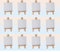 12 Sets Mini Staffelei mit Keilrahmen Leinwand Gastgeschenk Tischdeko Hochzeit Baumwolle von Aktivhandel