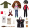WIZARDING WORLD HARRY POTTER - COFFRET DELUXE POUPÉES 20 CM HARRY & HERMIONE - Poupées figurines Articulées Hermione Et Ginny 20 cm - 4 Tenues & 12 Accessoires - Jouet Enfant 6 ans et +