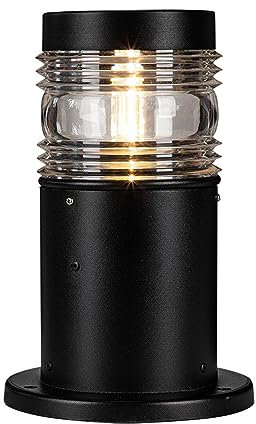 Mengjay Lampe de Pilier Extérieur,E27 Moderne Lampadaire De Jardin Étanche Lampe Pilier Portail Aluminium,Lampe De Chemin Lampe Sur Pied Extérieur pour Terrasse Jardin Cour Paysage (D)