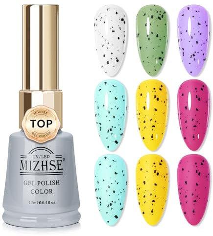 MIZHSE Eggshell Top Coat Gel UV Nagellack 12ml No Wipe Top Coat Matt Top Coat Eierschale Gel Nagellack Überlack Für Nägel UV Lack Gel Für Nägel Nageldesign
