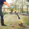 Fresa da giardino, a batteria, 20 V, 250 giri/min, palo da giardino, 3,9 pollici, profondità massima del terreno, palo estraibile per prato, yard, coltivazione del terreno