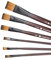 Flat Paint Brush Set, Face Paint Brushes, Oil Painting Brushes, 6 PCS Flat Nylon Paint Brush Set for Artists - Versatile Brushes for Oil & Acrylic Painting