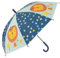Idena 50115 - Regenschirm für Kinder aus Kunststoff mit Löwen Motiv, Stockschirm mit manueller Öffnung, Durchmesser 83 cm und Länge ca. 66 cm