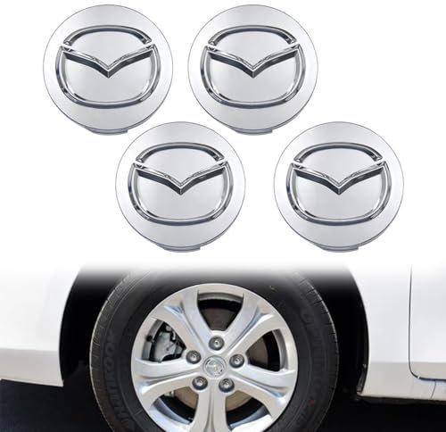 GWWXM Radnabenkappen für Mazda MX-5 NB,ABS Nabenkappen Nabendeckel Nabenabdeckung Radmutterkappen Radnabenkappen Radnabenabdeckung Radnabendeckel Felgendeckel Zubehör,B
